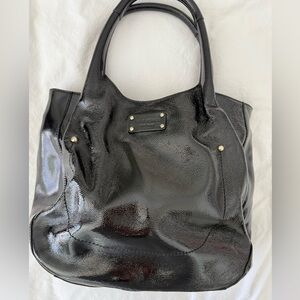 Kate Spade Shiny Black Patent Tote